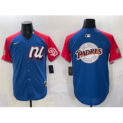 Men National League San Diego Padres Team Big Logo Blue Red Alternate 2025 All Star Edition Limited Stitched Baseball Jersey