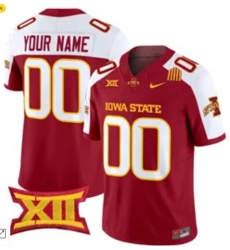 Custom Iowa State Cyclones Jersey Red White Custom Iowa State Cyclones Jersey Red White