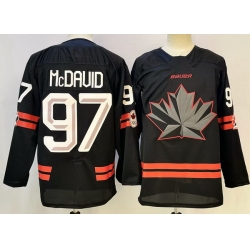 Men Canada Hockey 97 Connor McDavid Black Stitched Jersey
