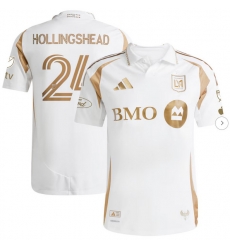 Mens LAFC Ryan Hollingshead adidas White 2025 Secondary Authentic Player Jersey Mens LAFC Ryan Hollingshead adidas White 2025 Secondary Authentic Player Jersey